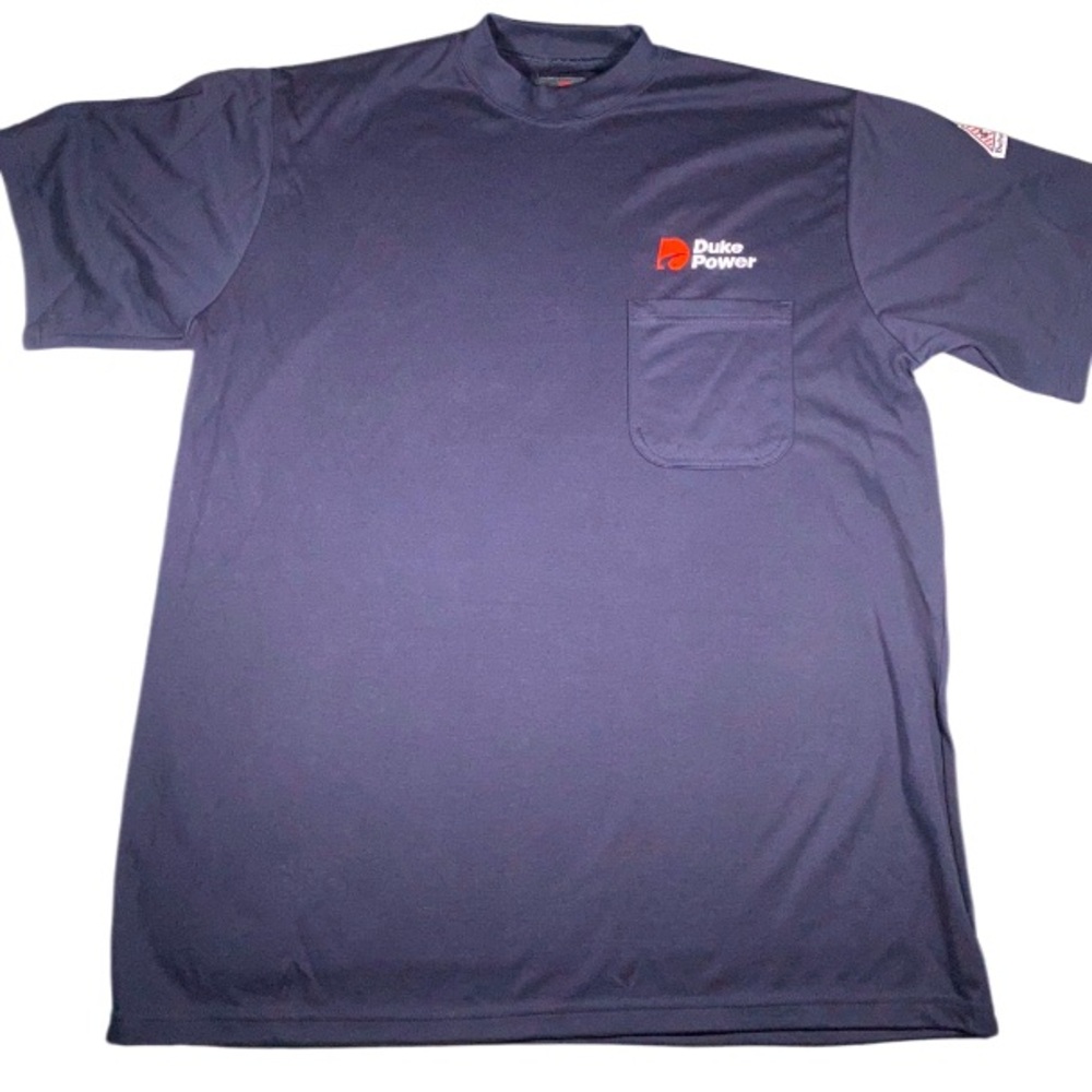 Bulwark FR Shirt Men’s XL ATPV 5.1 Fire Resistant Electric Black SS Crew Pocket